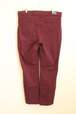 NEW Gloria Vanderbilt Maroon Avery Pull-on Pants | 16