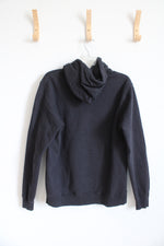 Port And Company Black American Flag Hockey Hoodie | M