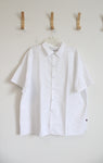 Red Kap White Snap Button Down Shirt | XXL
