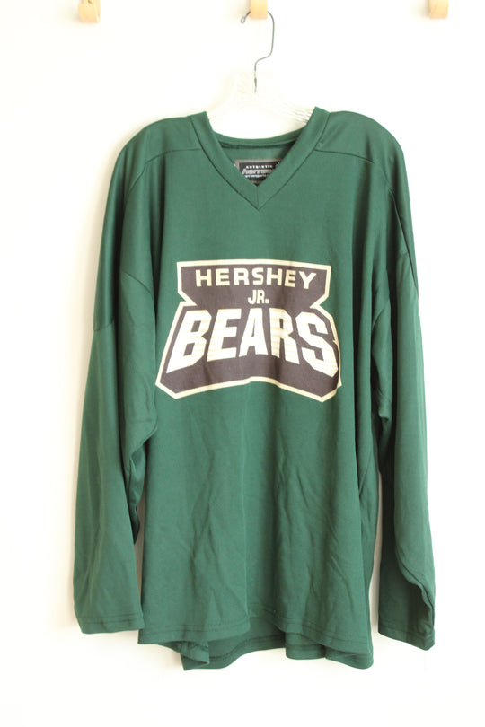 Harrow Hershey Jr. Bears Green AHL Hockey Jersey | XL