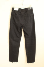 NEW American Eagle Faded Black Comfort Stretch Waistband Mom Straight Jeans | 6