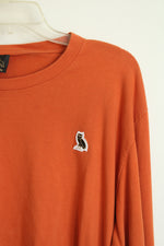 Octobers Very Own Orange Drake Owl Long Sleeve Shirt | XXL