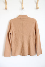 NEW Jones New York Camel Tan Wool Jacket | XXS