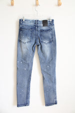 LR Scoop Distressed Paint Splatter Jeans | Youth 18
