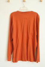 Octobers Very Own Orange Drake Owl Long Sleeve Shirt | XXL