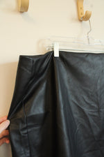 NEW Old Navy Faux Leather Mini Wrap Skirt | XL