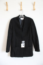 NEW Carine Roitfeld Black Soft Wool Jacket | XS
