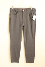 NEW Eddie Bauer Gray Skinny Ankle Stretch Pants | 12