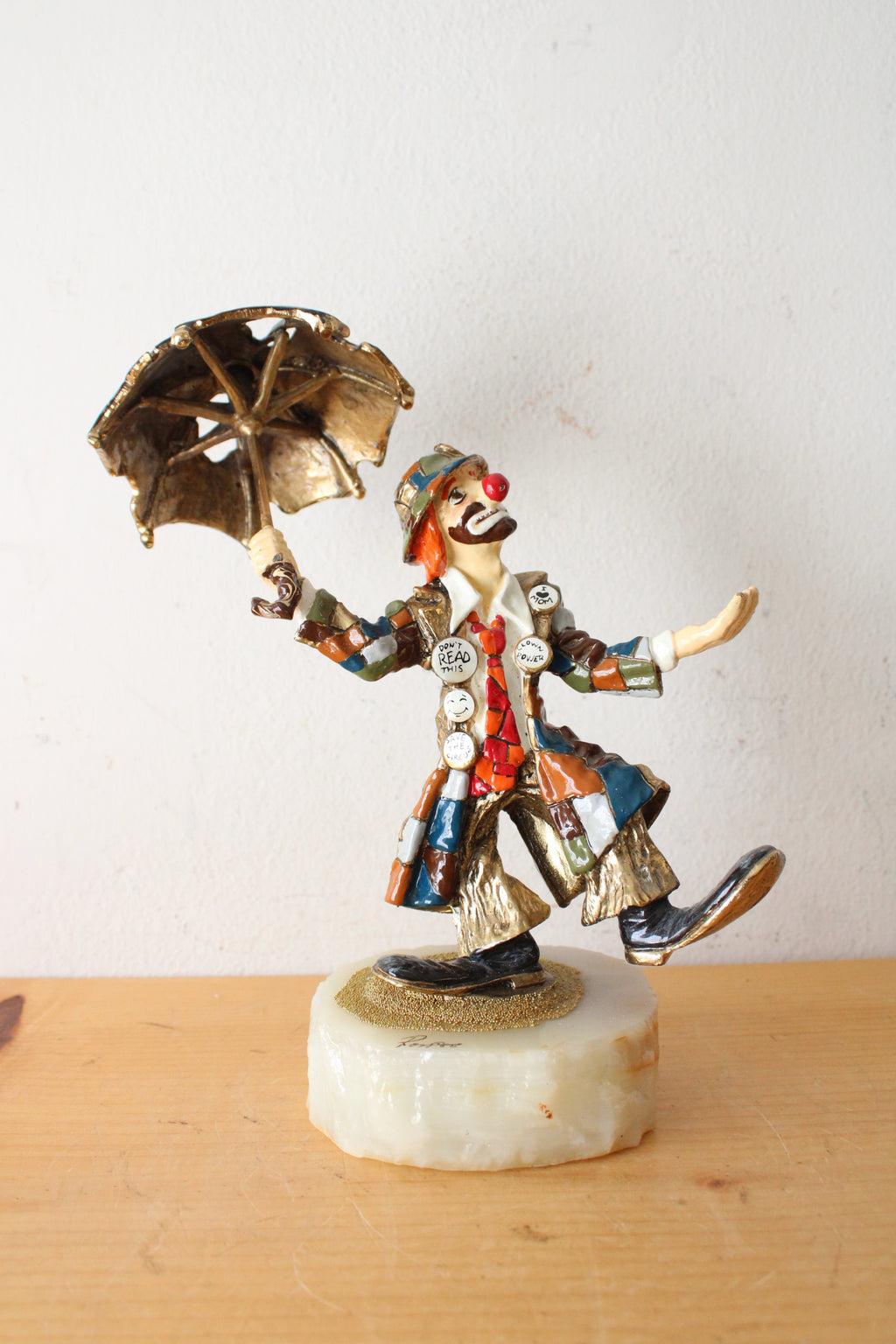 Vintage Ron Lee Hobo Clown "Singin' In The Rain" Figurine