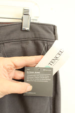 NEW Eddie Bauer Gray Skinny Ankle Stretch Pants | 12