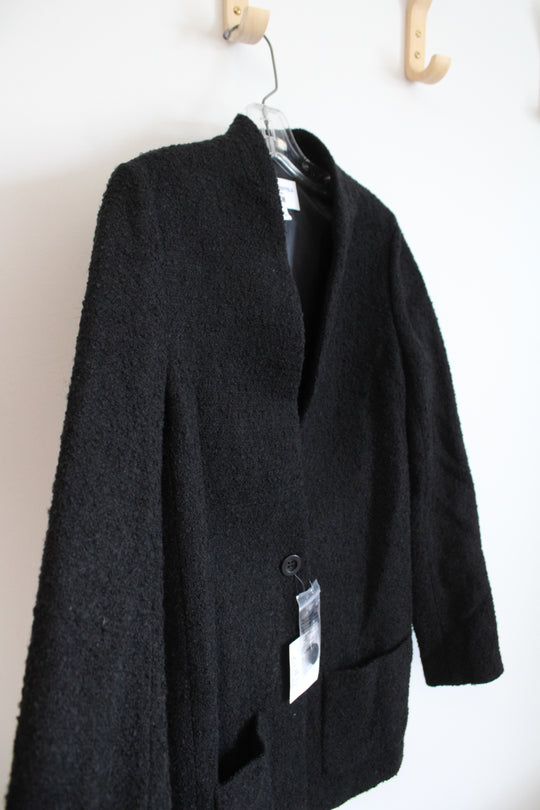 NEW Carine Roitfeld Black Soft Wool Jacket | XS