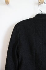 NEW Carine Roitfeld Black Soft Wool Jacket | XS