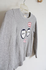 Kate Spade Lol Glasses Gray Sweater | Youth 10