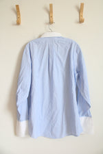 Brooks Brothers Regent Light Blue & White Button Down Shirt | 16.5 34