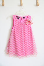 Forever Me Pink Chevron Dress | Youth 10