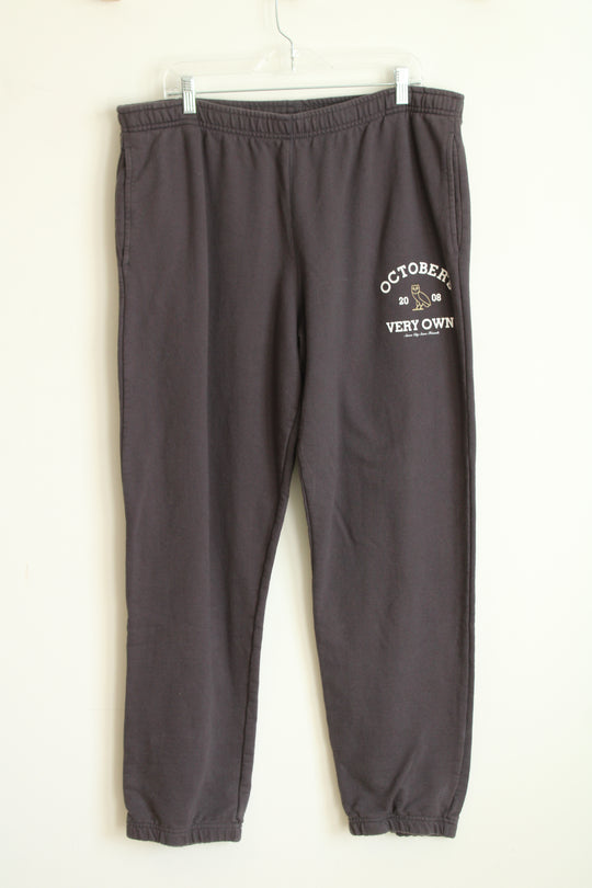 October's Very Own Gray Collegiate Sweatpants | 2XL