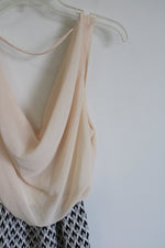 Poetry Peach Black White Dress | M