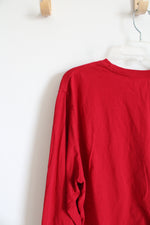 Nautica Red Long Sleeved Cotton Shirt | XXL