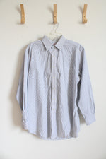 Brooks Brothers Regular Fit Blue & White Striped Button Down Shirt | 16.5 4/5