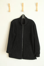 Ms Cambridge Vintage Black Fleece Lined Reversible Jacket | S