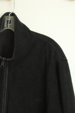 Ms Cambridge Vintage Black Fleece Lined Reversible Jacket | S