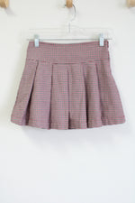 Gymboree Red Houndstooth Pleated Skort | 9