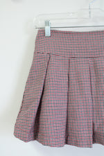 Gymboree Red Houndstooth Pleated Skort | 9
