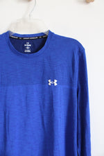 Under Armour Blue Long Sleeved Fitted Athletic Shirt | XL