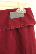 CarMar Burgundy Distressed Skirt with Grommets | 12