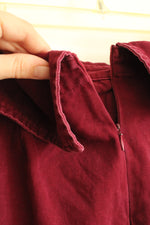 CarMar Burgundy Distressed Skirt with Grommets | 12
