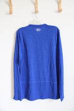 Under Armour Blue Long Sleeved Fitted Athletic Shirt | XL