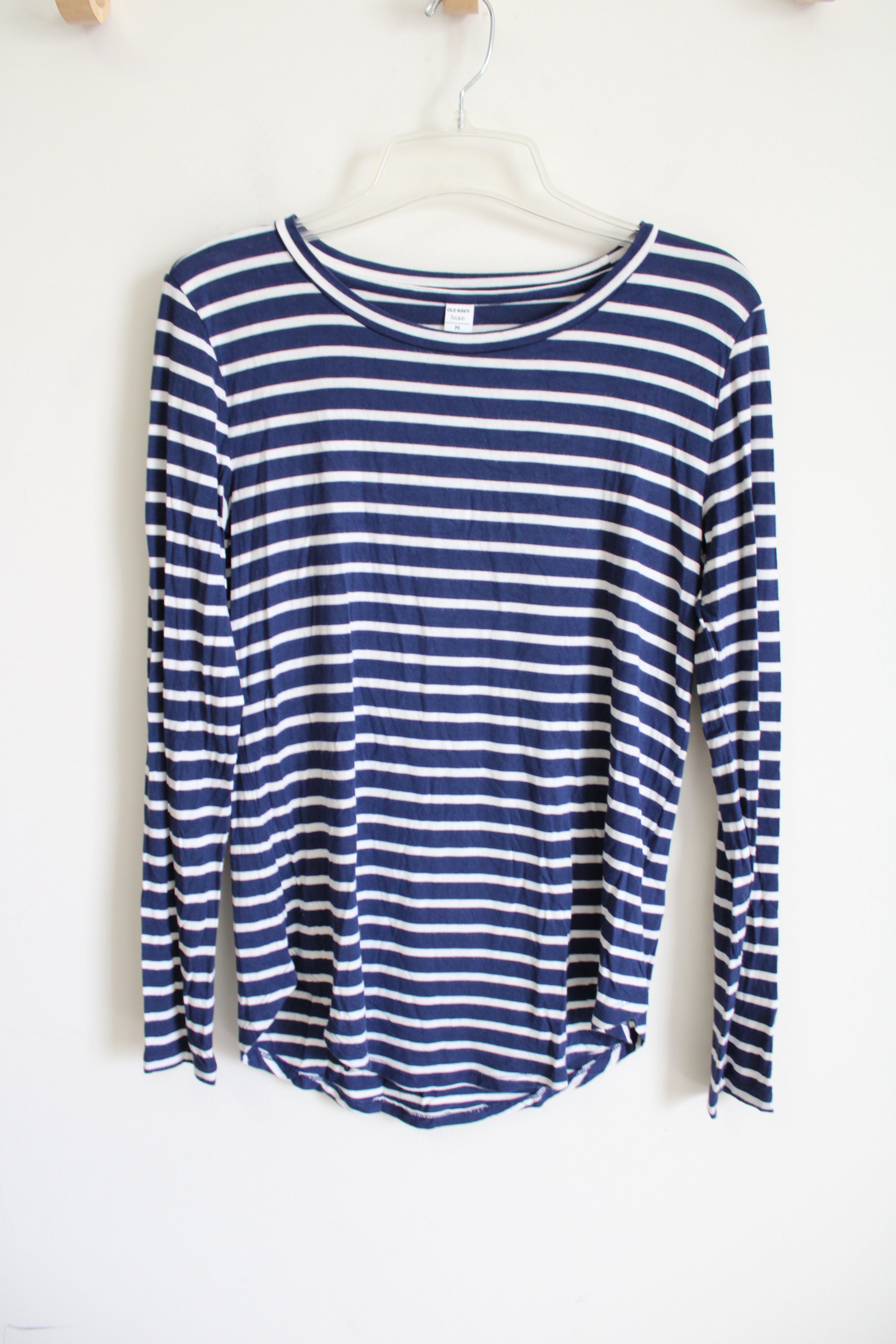 Old Navy Luxe Blue Striped Long Sleeved Shirt | M