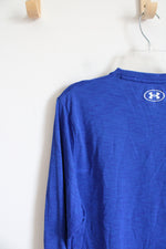 Under Armour Blue Long Sleeved Fitted Athletic Shirt | XL