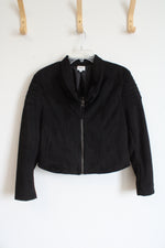 BKE Black Faux Suede Jacket | M