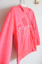 Adidas Hot Pink Logo Hoodie | Youth M (10/12)