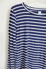Old Navy Luxe Blue Striped Long Sleeved Shirt | M