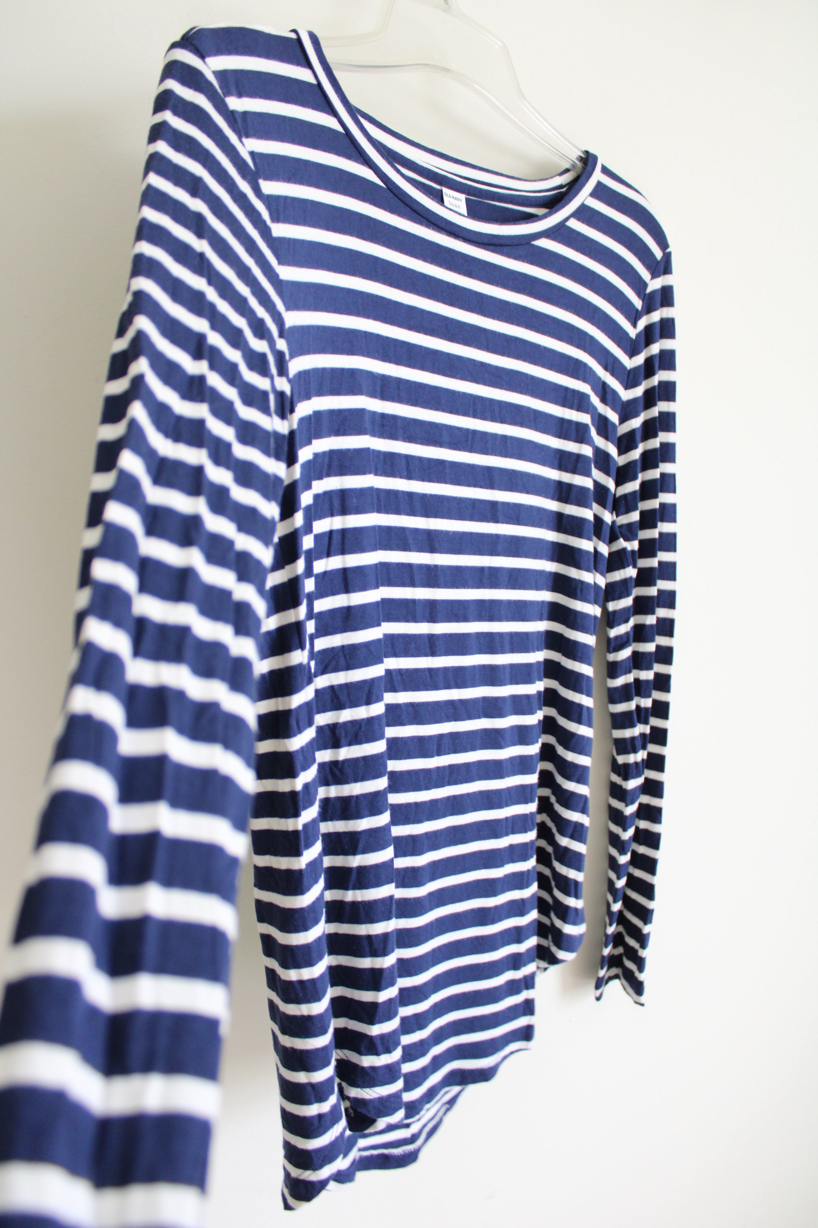Old Navy Luxe Blue Striped Long Sleeved Shirt | M