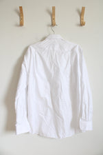 Joseph Abboud White Cotton Button Down Shirt | 16.5 34/35