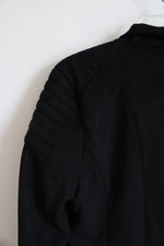 BKE Black Faux Suede Jacket | M