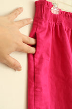 NEW J Crew Hot Pink Linen Scalloped Hem Skirt | 10