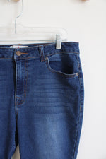 Vintage United Peace + Unity Cuffed Capri Jeans | 12