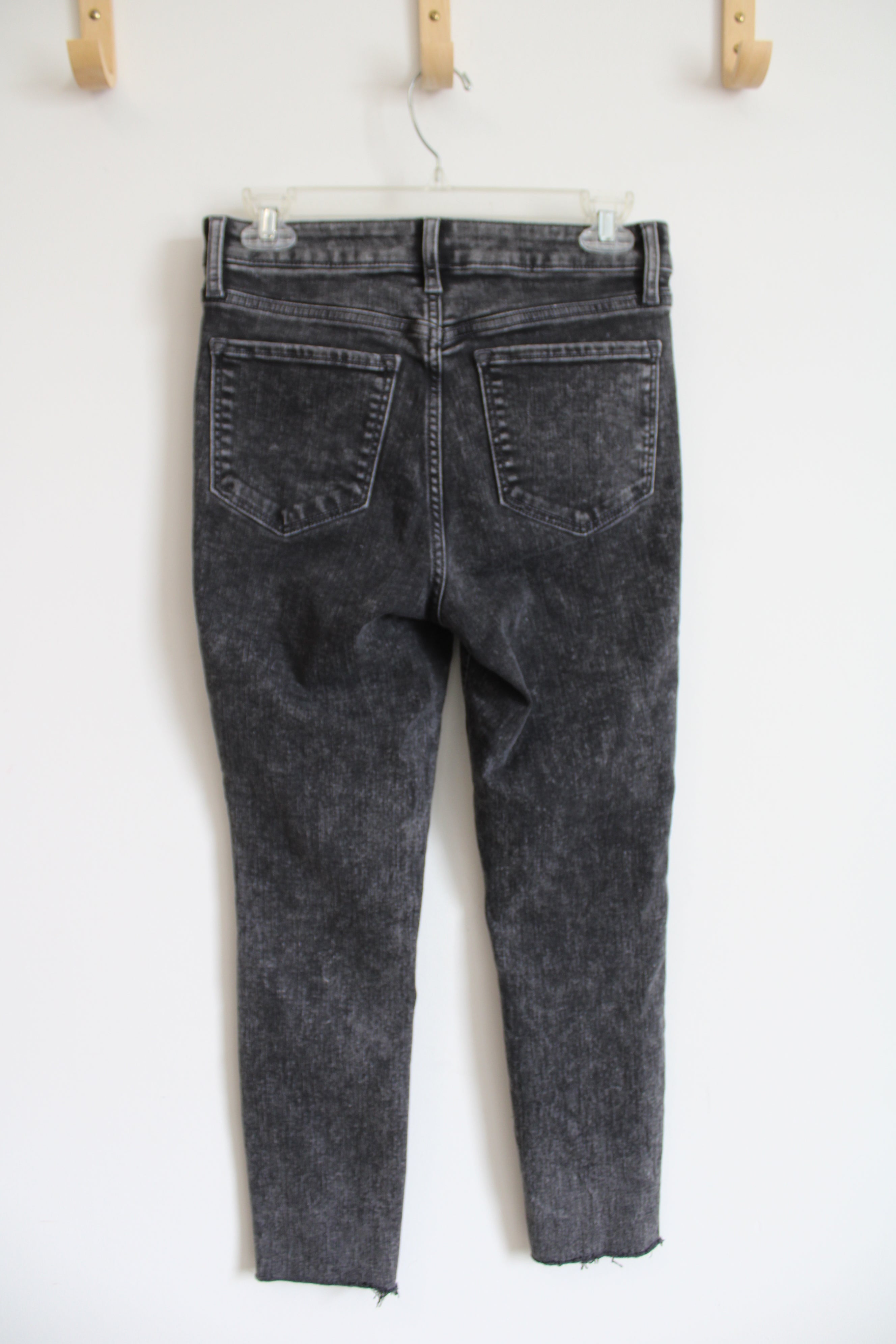 Old Navy High Rise Rockstar Super Skinny Black Jeans | 4