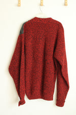Scandinavian Design Clipper Vintage Red Marled Chunky Knit Sweater | 40