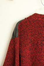 Scandinavian Design Clipper Vintage Red Marled Chunky Knit Sweater | 40