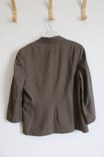 Lands' End Standard Brown Wool Blazer | 12