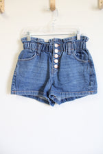 Gloria Vanderbilt Denim High Wist Paperbag Shorts | XS