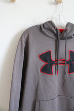 Under Armour Gray Red & Black Hoodie | M