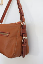 Dooney & Burke Florentine Brown Pebble Leather Hobo Purse