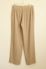 NEW Elie Tahari Tan Wide Leg Odette Pant | 10