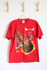 Signal Artwear Red Chicago Bulls Magic Johnson Tee | L